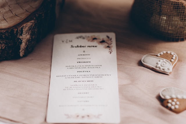 svatební menu
